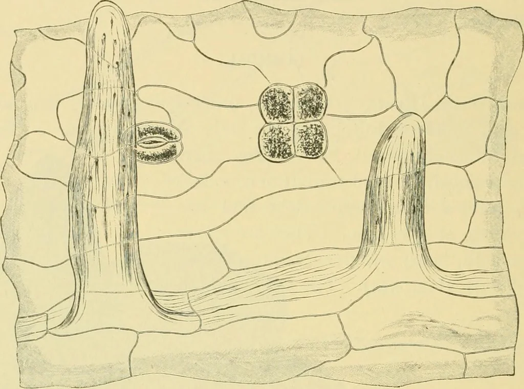 An illustration from The microscopy of vegetable foods, 1906, leaf 643