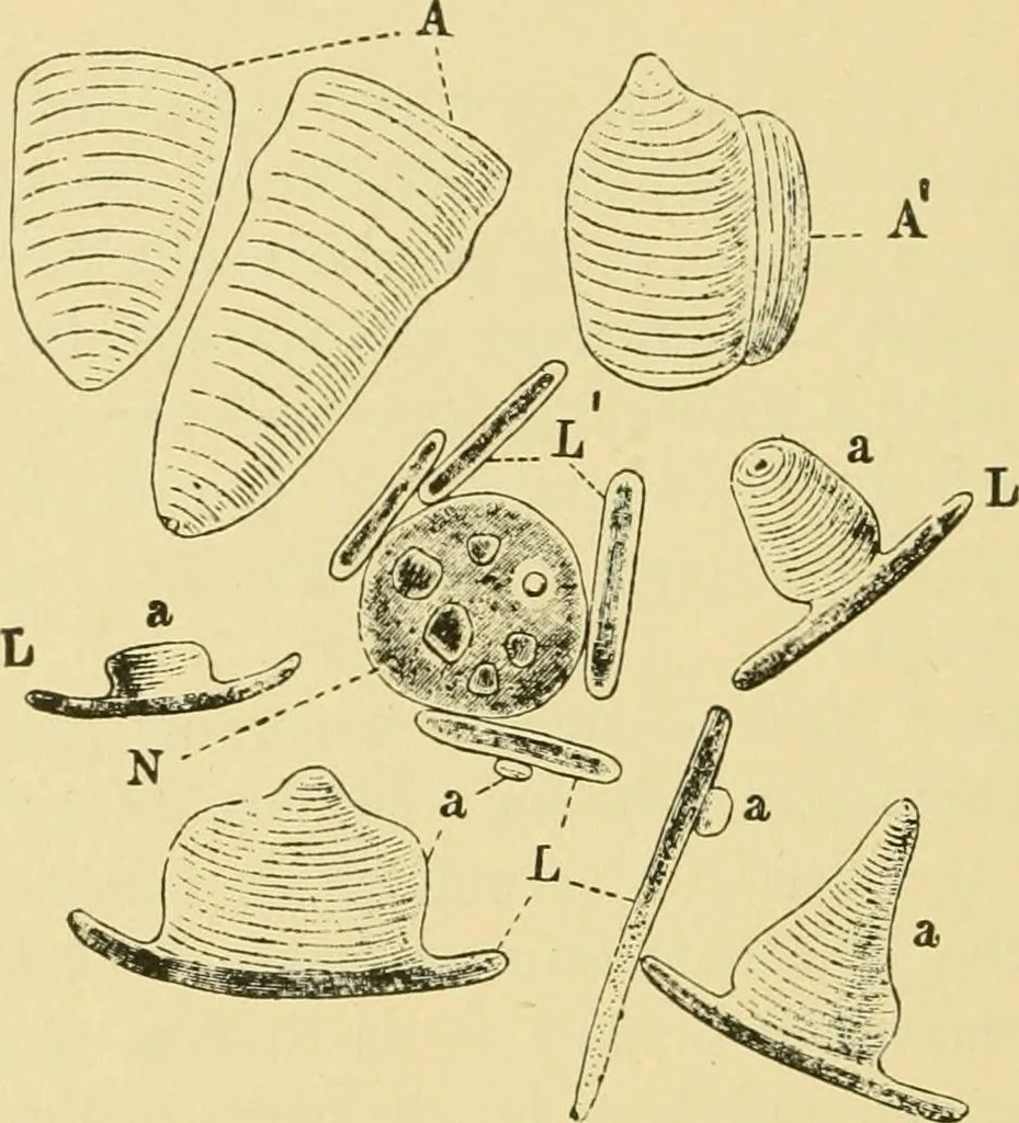 An illustration from The microscopy of vegetable foods, 1906, leaf 665