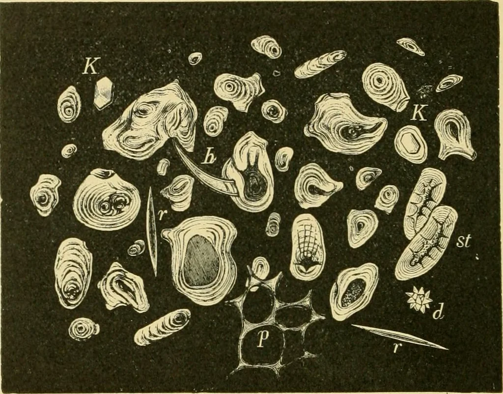 An illustration from The microscopy of vegetable foods, 1906, leaf 689