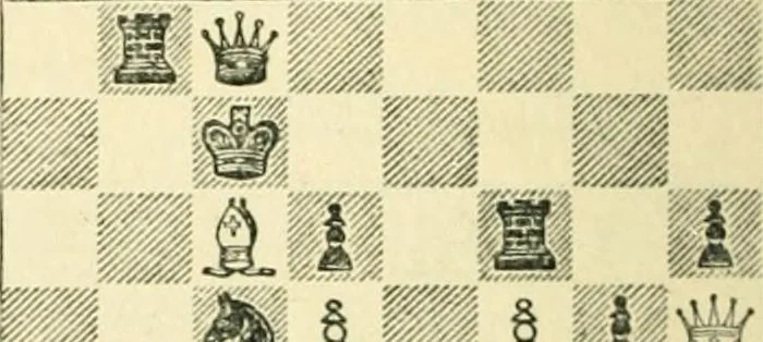 An illustration from The middle game in chess, 1922, leaf 211
