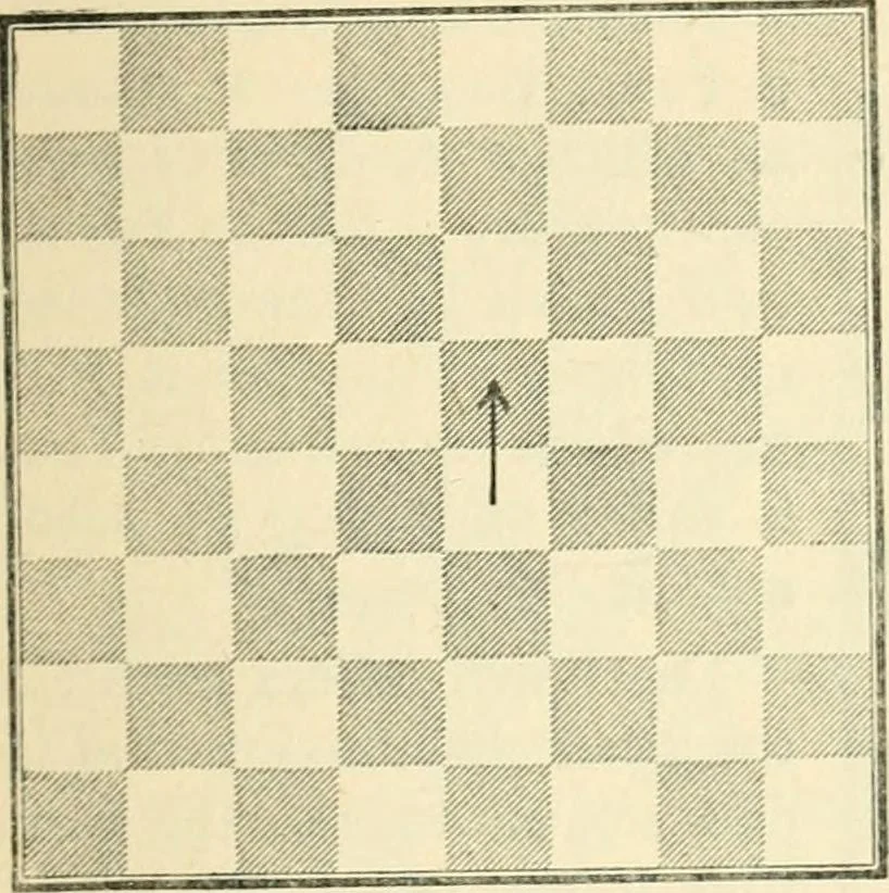 An illustration from The middle game in chess, 1922, leaf 28