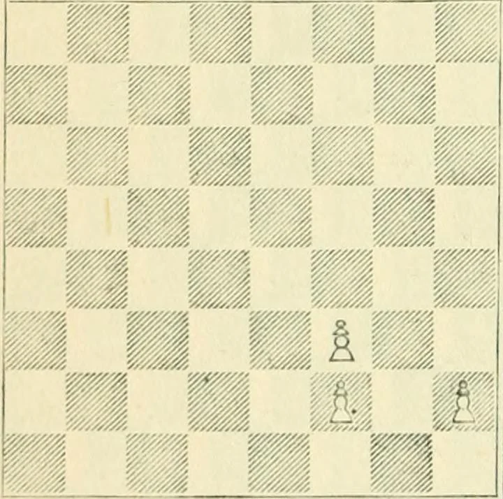 An illustration from The middle game in chess, 1922, leaf 47