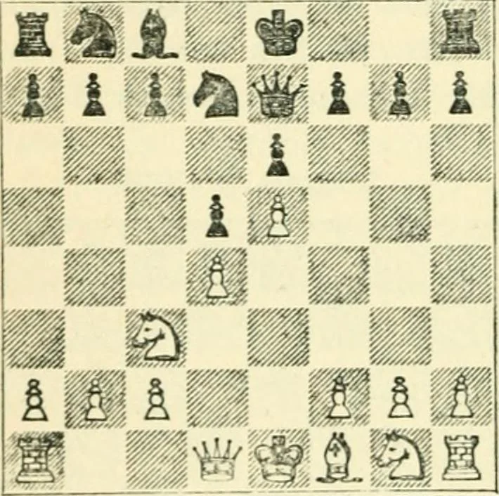 An illustration from The middle game in chess, 1922, leaf 67
