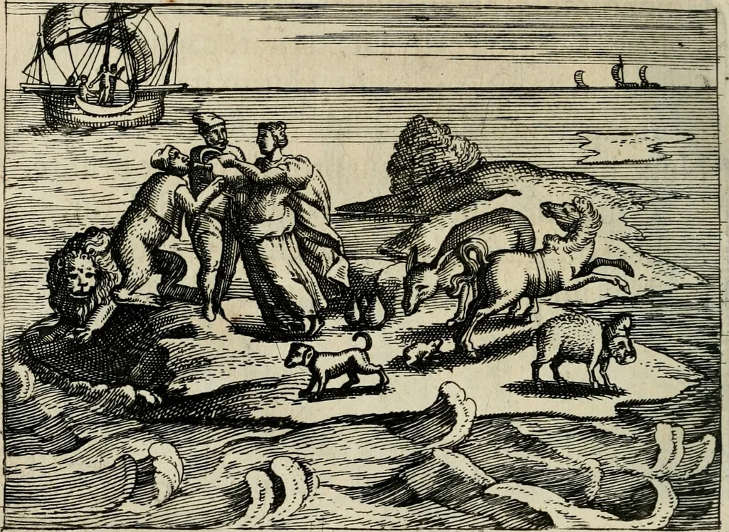 An illustration from [Mikrokosmos] : Paruus mundus, 1644, leaf 117