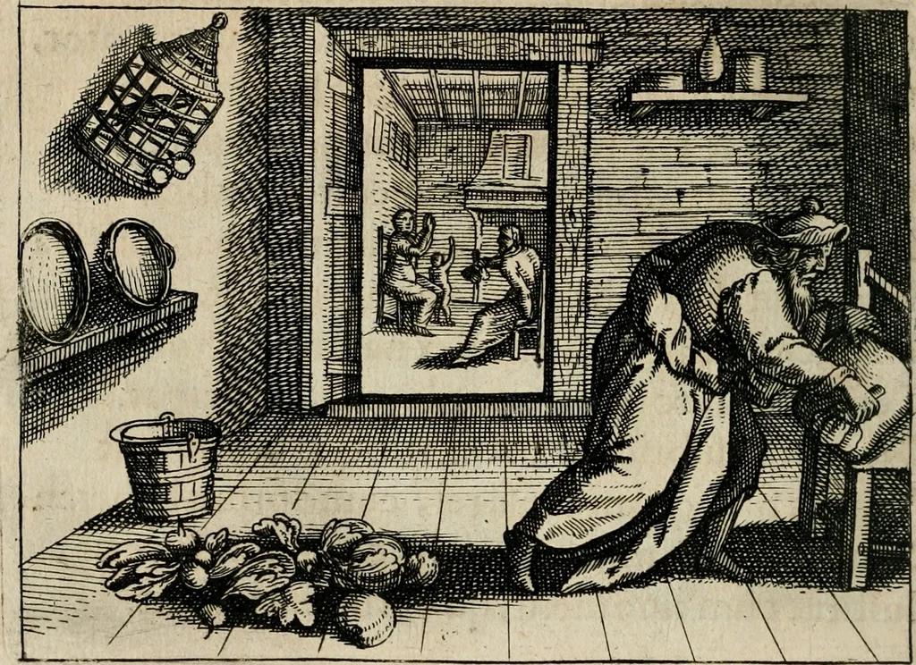 An illustration from [Mikrokosmos] : Paruus mundus, 1644, leaf 127