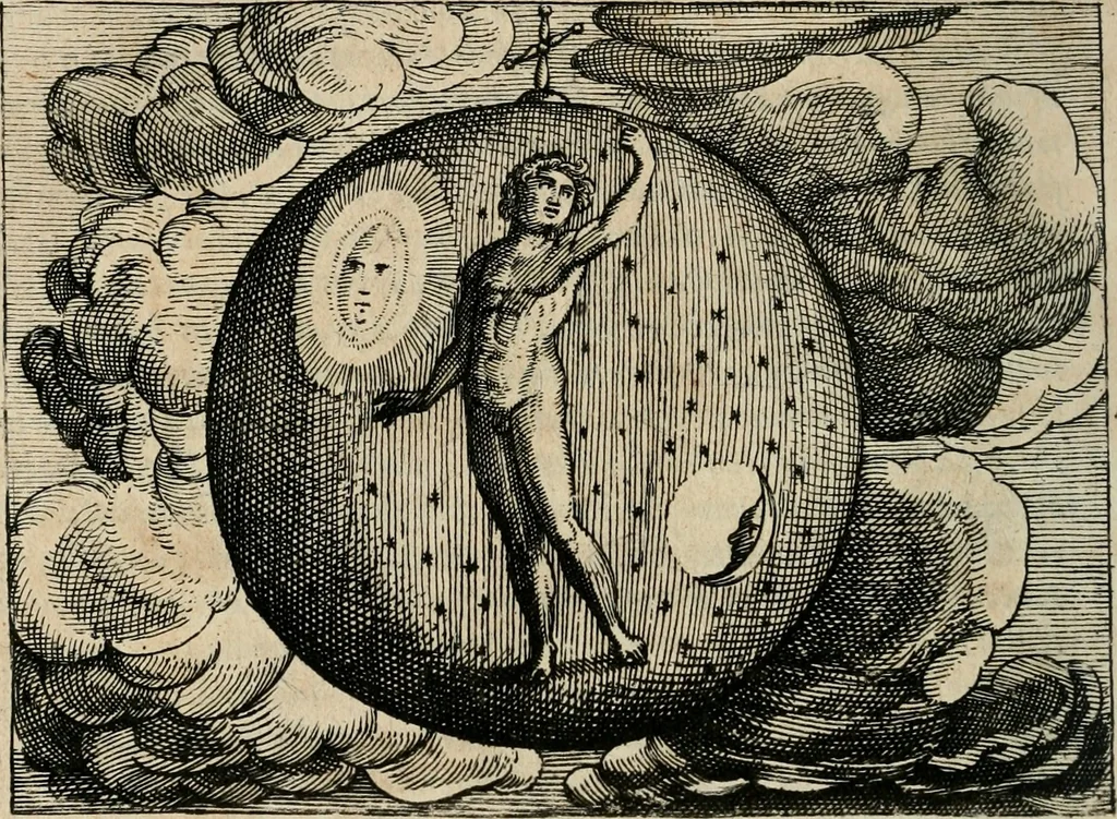 An illustration from [Mikrokosmos] : Paruus mundus, 1644, leaf 13