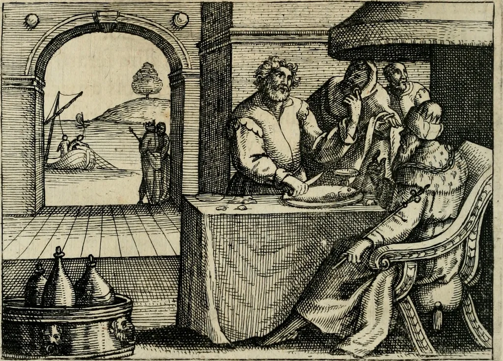 An illustration from [Mikrokosmos] : Paruus mundus, 1644, leaf 141