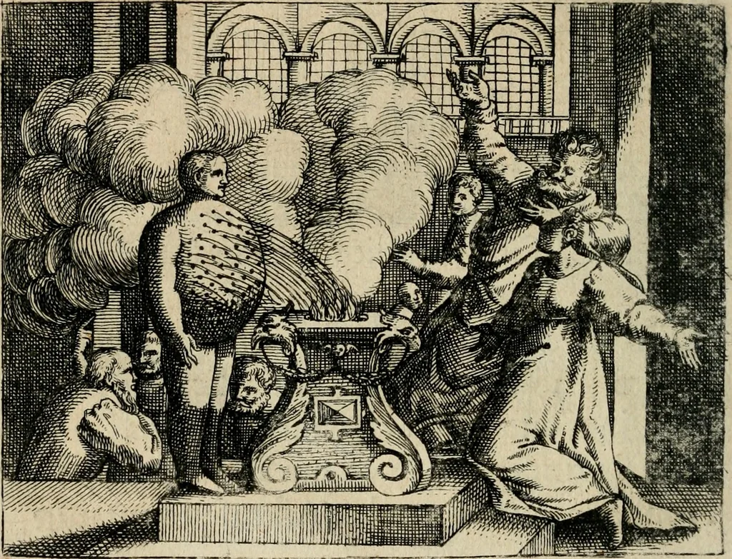 An illustration from [Mikrokosmos] : Paruus mundus, 1644, leaf 153