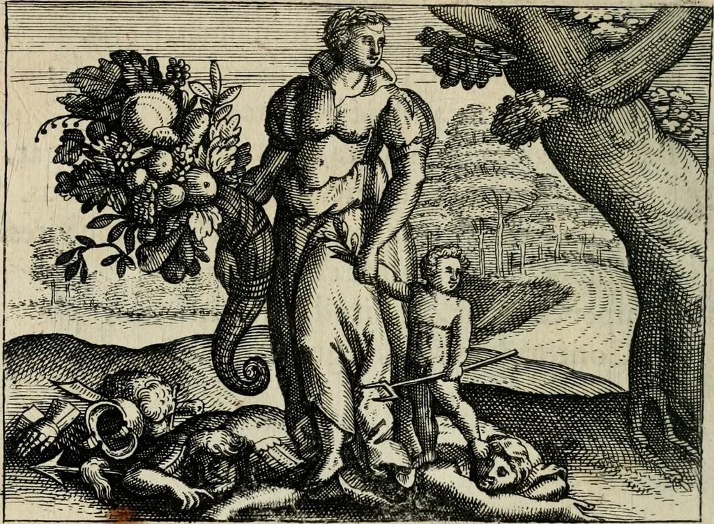 An illustration from [Mikrokosmos] : Paruus mundus, 1644, leaf 33