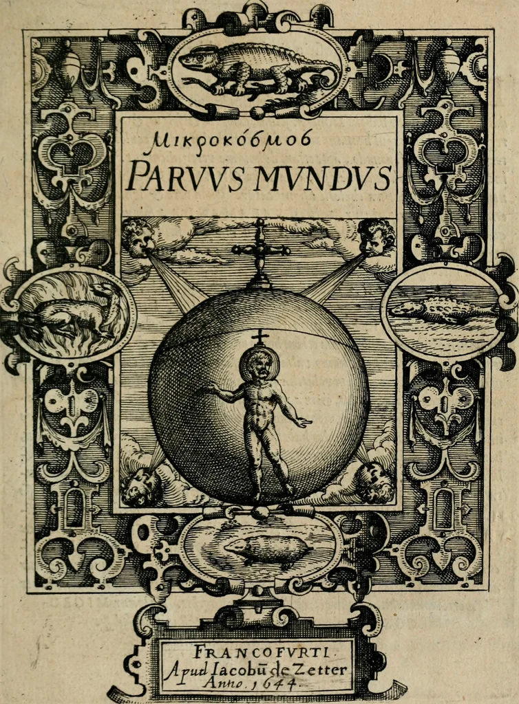 An illustration from [Mikrokosmos] : Paruus mundus, 1644, leaf 4