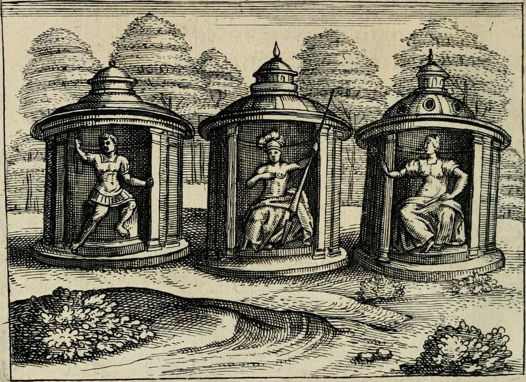 An illustration from [Mikrokosmos] : Paruus mundus, 1644, leaf 45