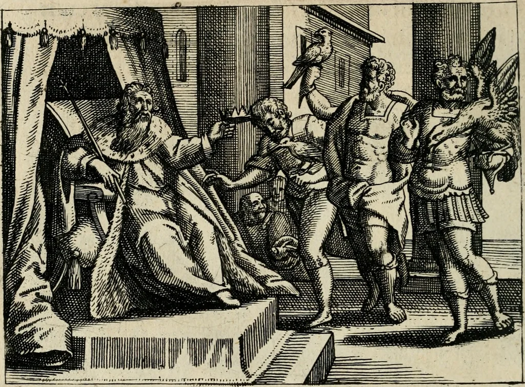 An illustration from [Mikrokosmos] : Paruus mundus, 1644, leaf 71