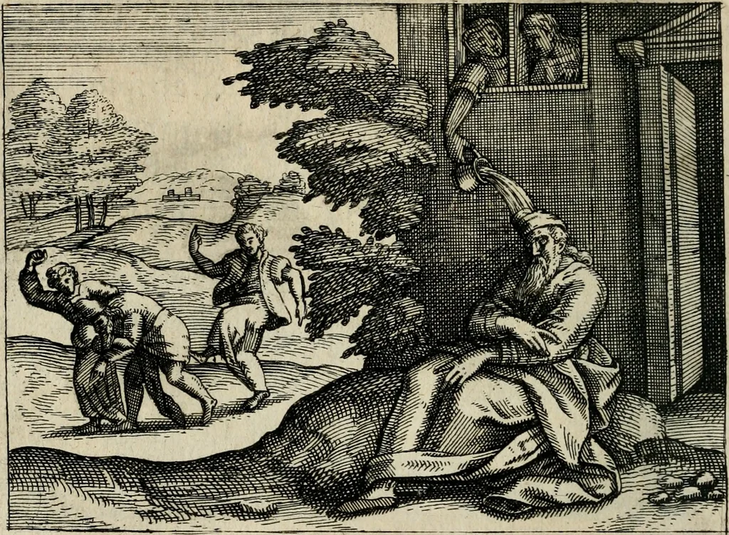 An illustration from [Mikrokosmos] : Paruus mundus, 1644, leaf 77