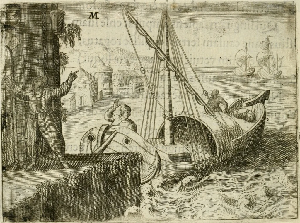 An illustration from Mikrokosmos = Parvvs mvndvs, 1579, leaf 105