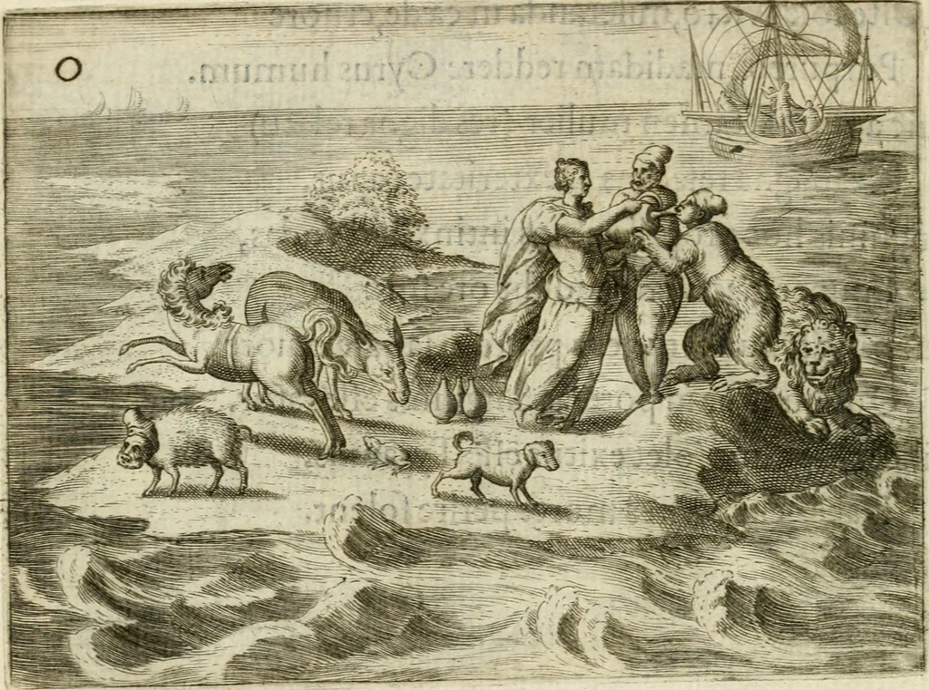 An illustration from Mikrokosmos = Parvvs mvndvs, 1579, leaf 119