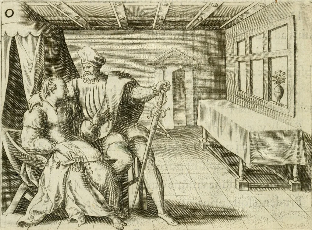An illustration from Mikrokosmos = Parvvs mvndvs, 1579, leaf 121