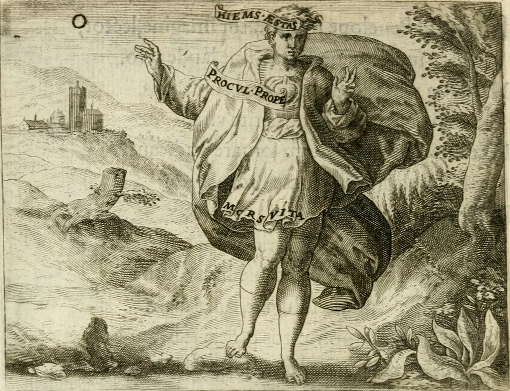 An illustration from Mikrokosmos = Parvvs mvndvs, 1579, leaf 123