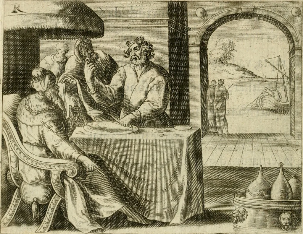 An illustration from Mikrokosmos = Parvvs mvndvs, 1579, leaf 143