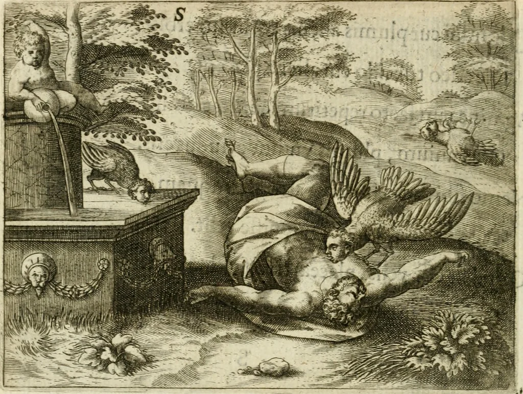 An illustration from Mikrokosmos = Parvvs mvndvs, 1579, leaf 151