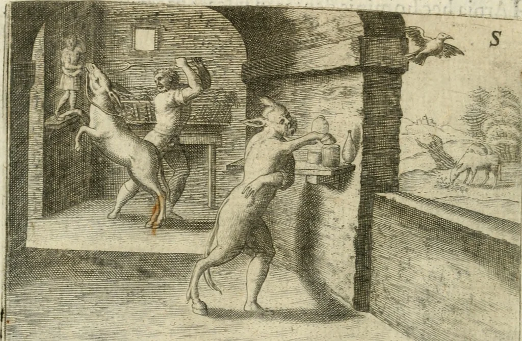 An illustration from Mikrokosmos = Parvvs mvndvs, 1579, leaf 153
