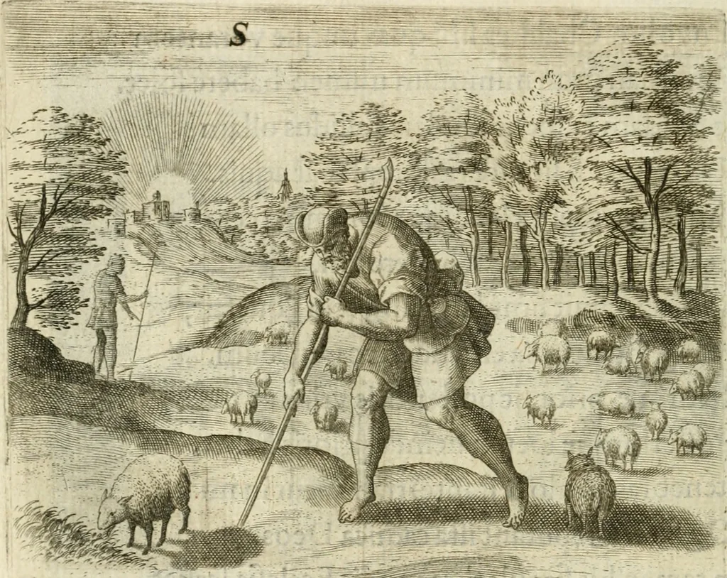 An illustration from Mikrokosmos = Parvvs mvndvs, 1579, leaf 157