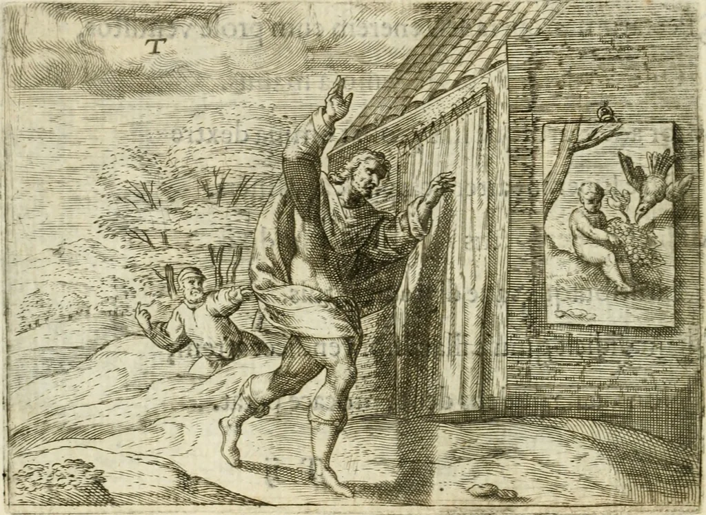 An illustration from Mikrokosmos = Parvvs mvndvs, 1579, leaf 161