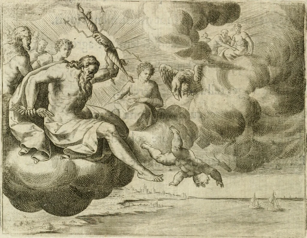 An illustration from Mikrokosmos = Parvvs mvndvs, 1579, leaf 19