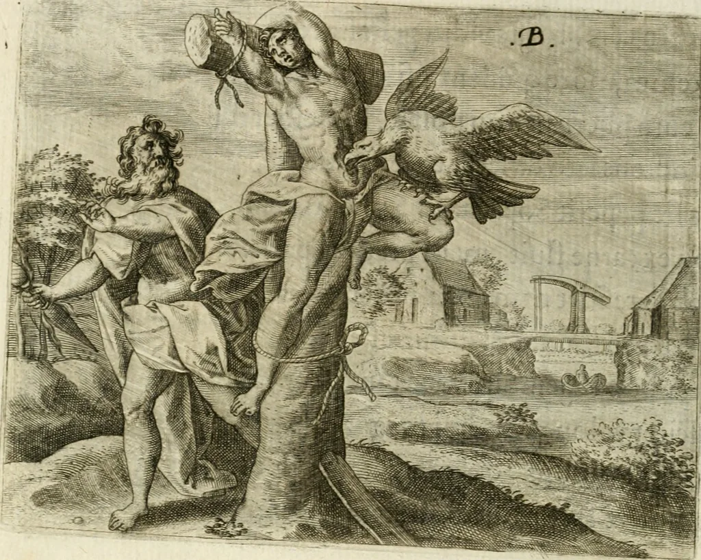 An illustration from Mikrokosmos = Parvvs mvndvs, 1579, leaf 23