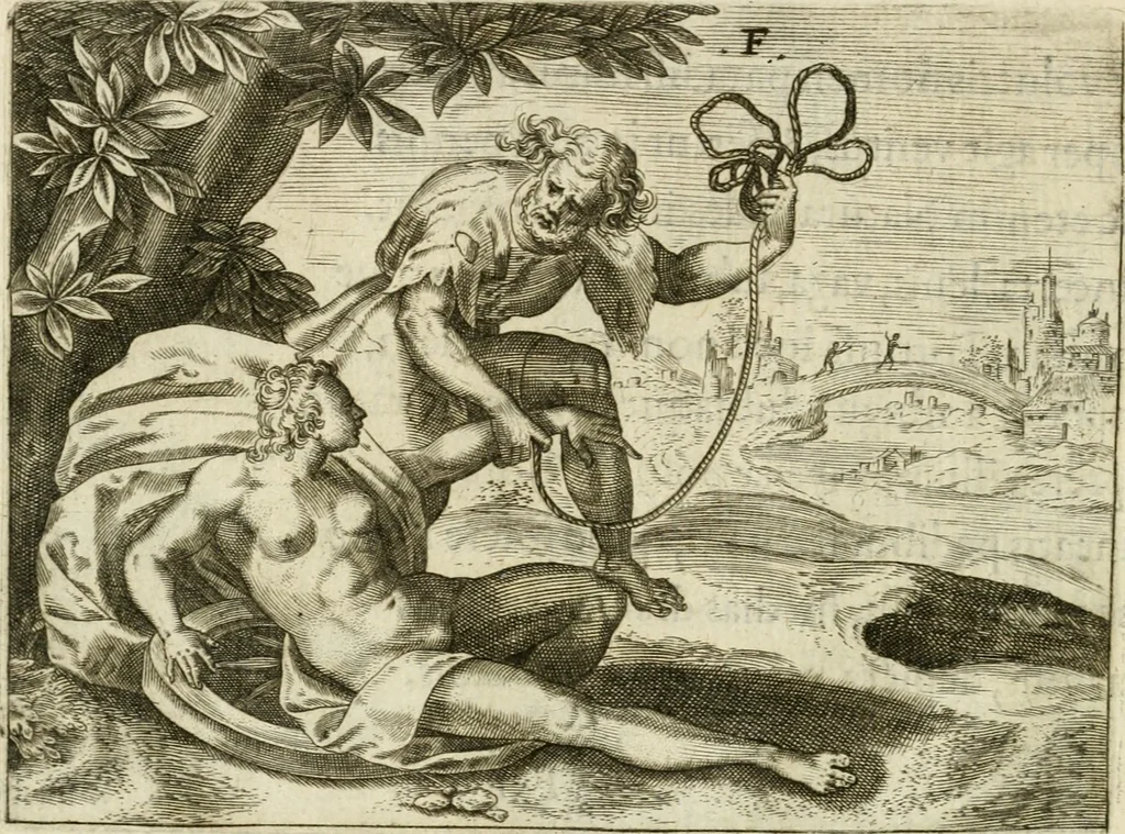 An illustration from Mikrokosmos = Parvvs mvndvs, 1579, leaf 57