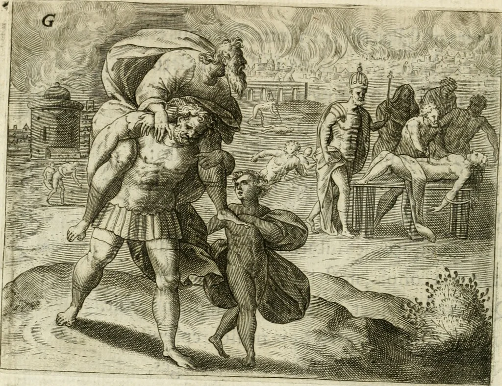 An illustration from Mikrokosmos = Parvvs mvndvs, 1579, leaf 63
