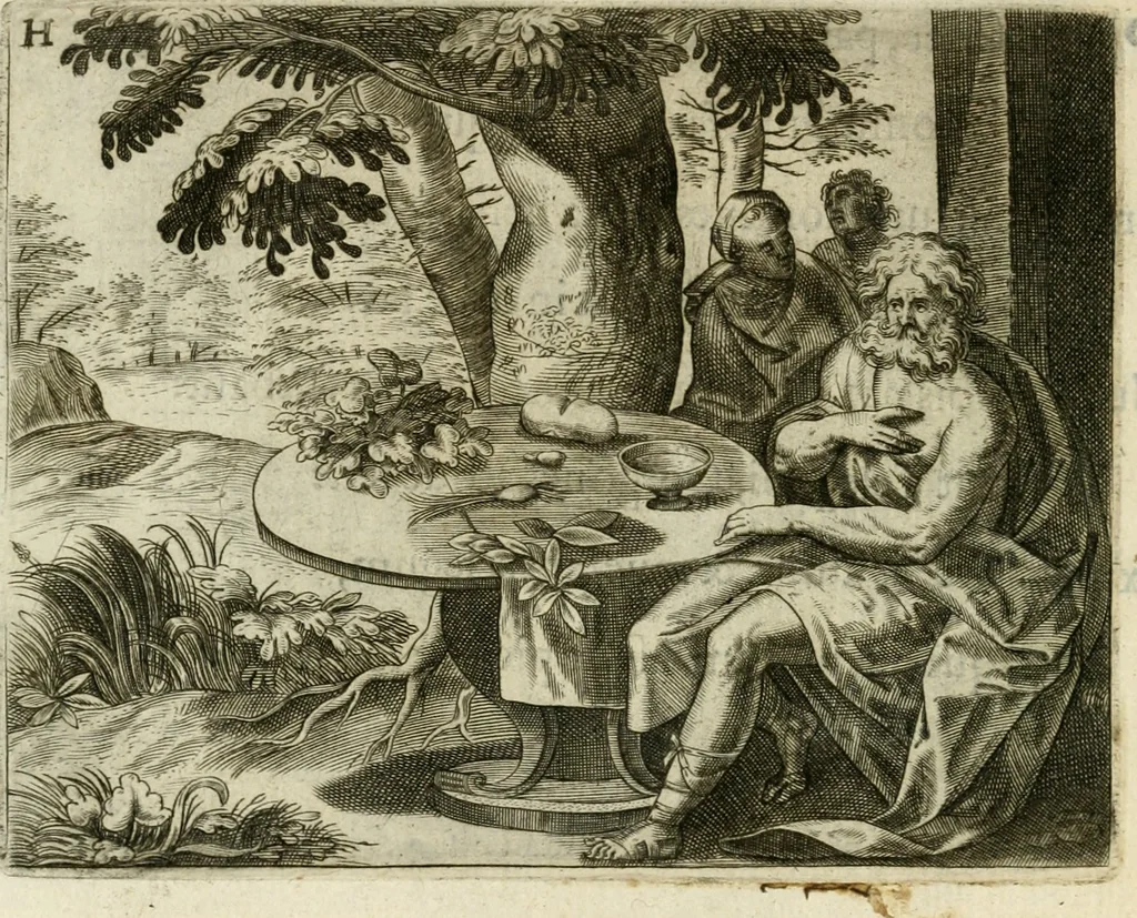 An illustration from Mikrokosmos = Parvvs mvndvs, 1579, leaf 77