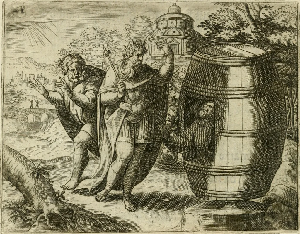 An illustration from Mikrokosmos = Parvvs mvndvs, 1579, leaf 85