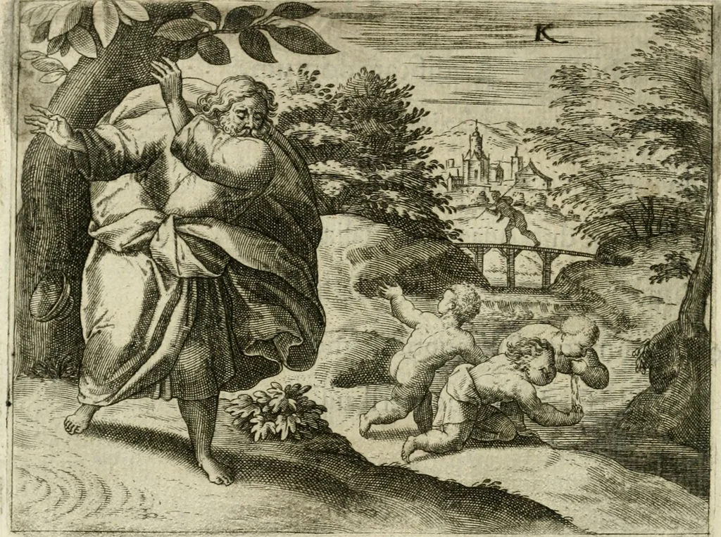 An illustration from Mikrokosmos = Parvvs mvndvs, 1579, leaf 87