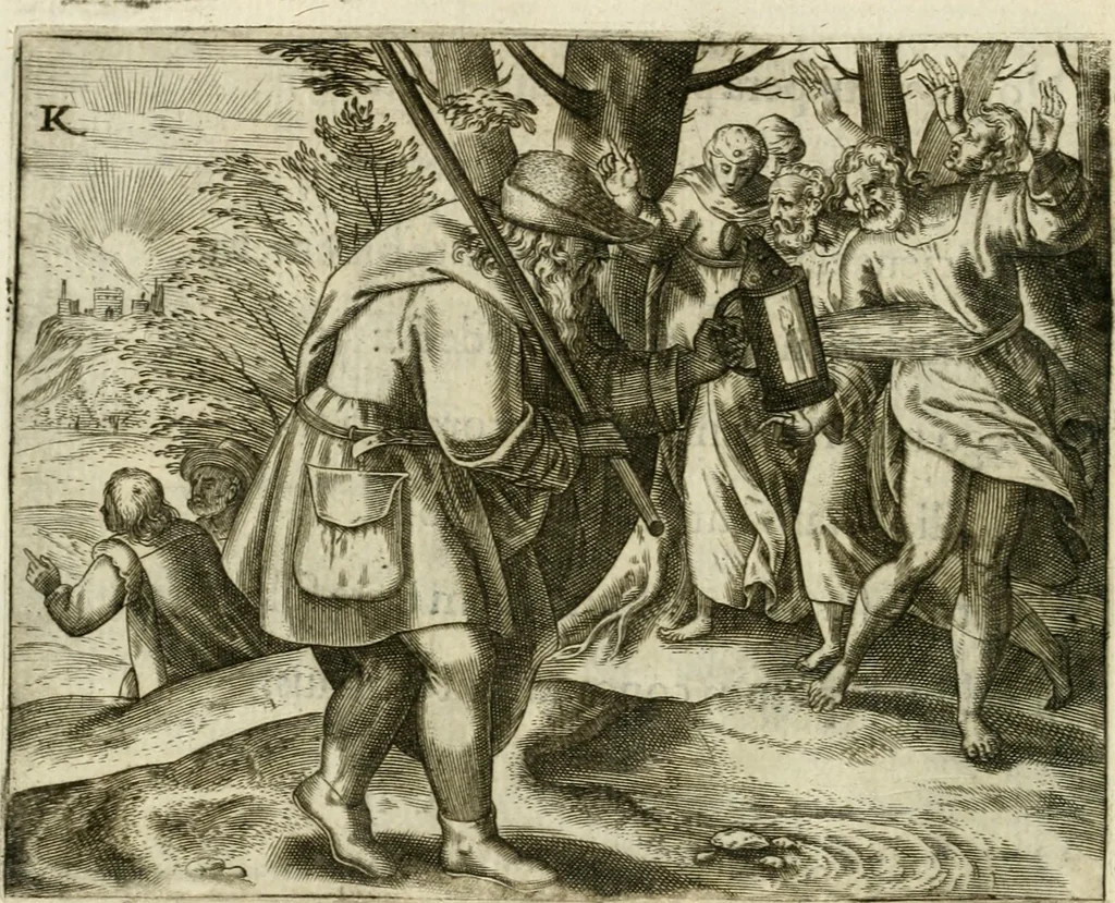 An illustration from Mikrokosmos = Parvvs mvndvs, 1579, leaf 89