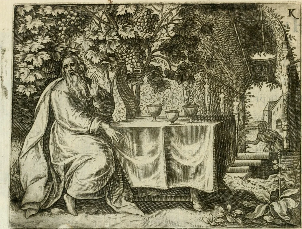 An illustration from Mikrokosmos = Parvvs mvndvs, 1579, leaf 93