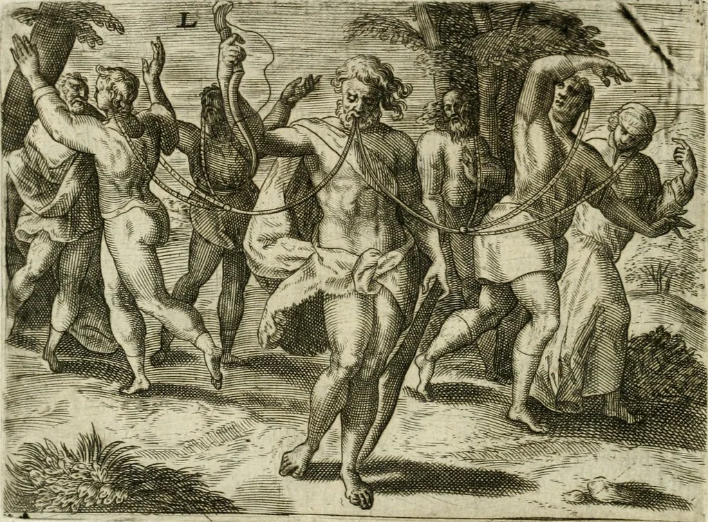 An illustration from Mikrokosmos = Parvvs mvndvs, 1579, leaf 99