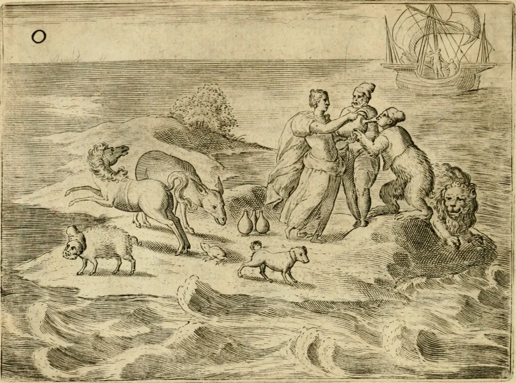 An illustration from Mikrokósmos = Paruus mundus, 1610, leaf 113