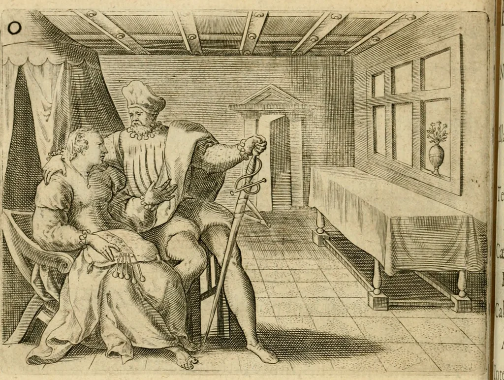 An illustration from Mikrokósmos = Paruus mundus, 1610, leaf 115