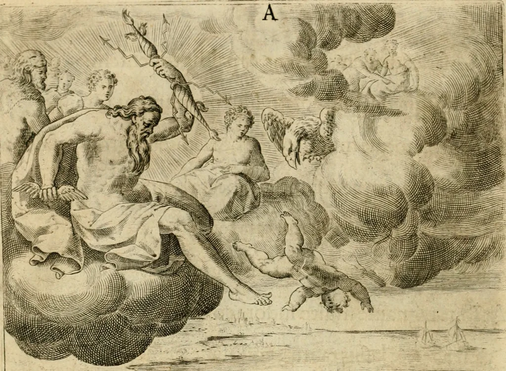 An illustration from Mikrokósmos = Paruus mundus, 1610, leaf 13