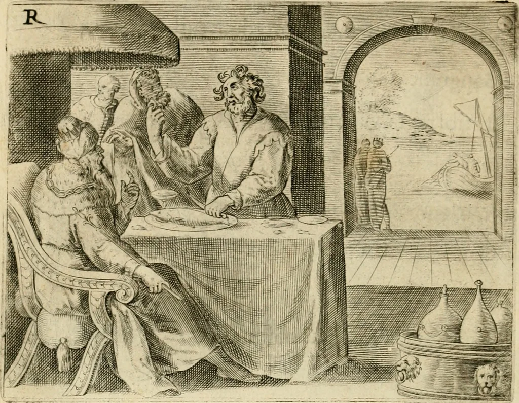 An illustration from Mikrokósmos = Paruus mundus, 1610, leaf 137