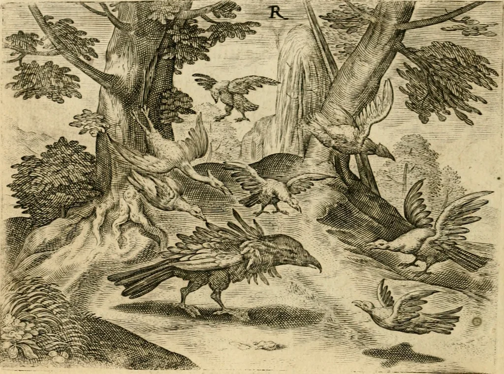An illustration from Mikrokósmos = Paruus mundus, 1610, leaf 143