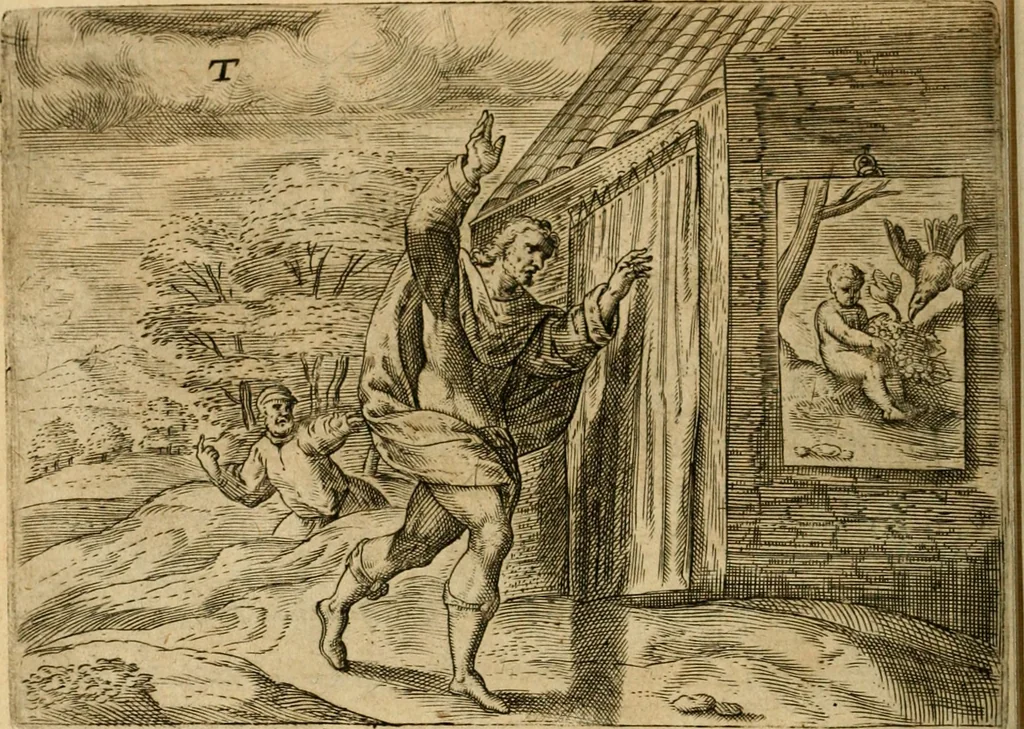 An illustration from Mikrokósmos = Paruus mundus, 1610, leaf 155
