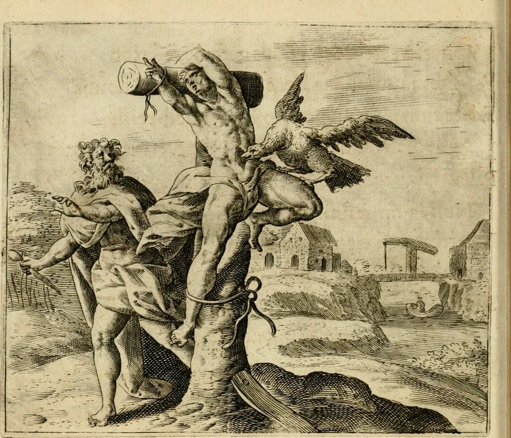 An illustration from Mikrokósmos = Paruus mundus, 1610, leaf 17