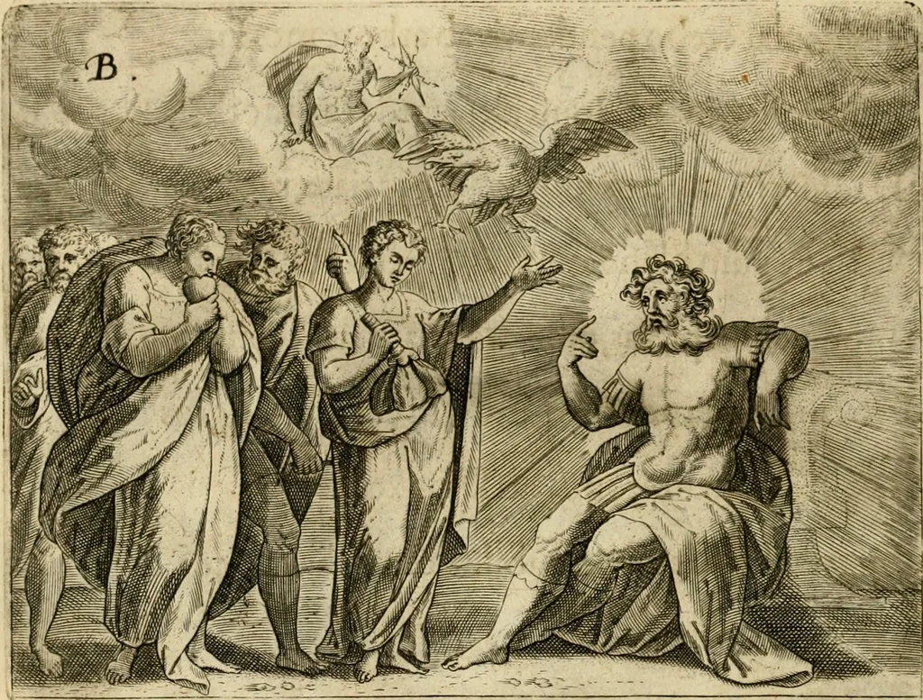 An illustration from Mikrokósmos = Paruus mundus, 1610, leaf 19