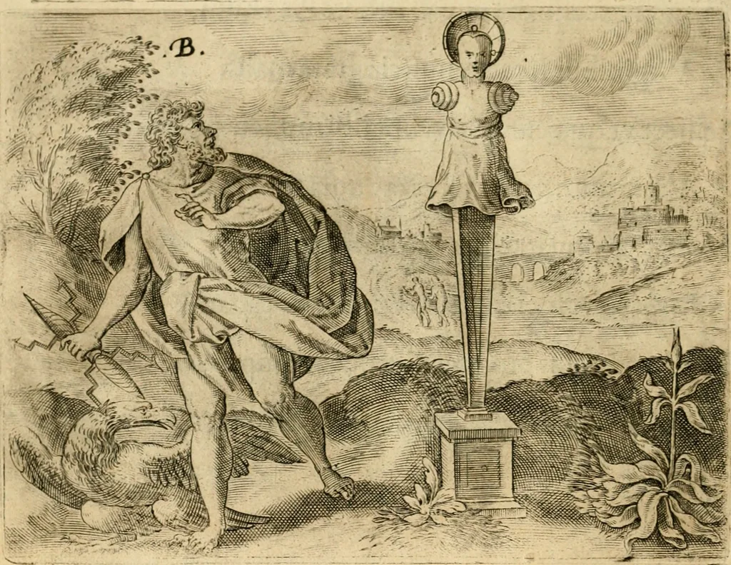 An illustration from Mikrokósmos = Paruus mundus, 1610, leaf 21