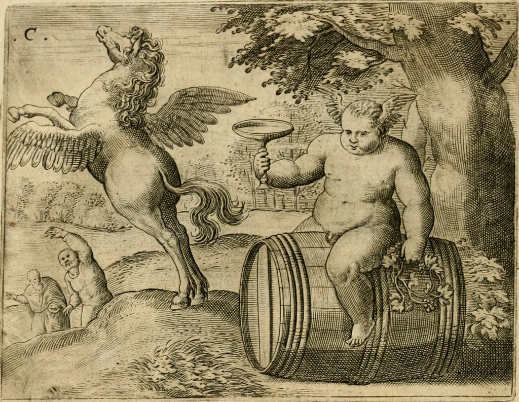 An illustration from Mikrokósmos = Paruus mundus, 1610, leaf 27