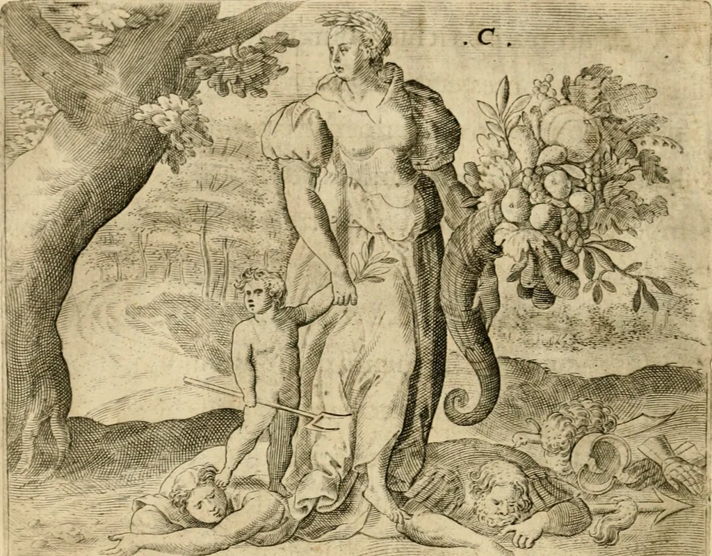 An illustration from Mikrokósmos = Paruus mundus, 1610, leaf 29