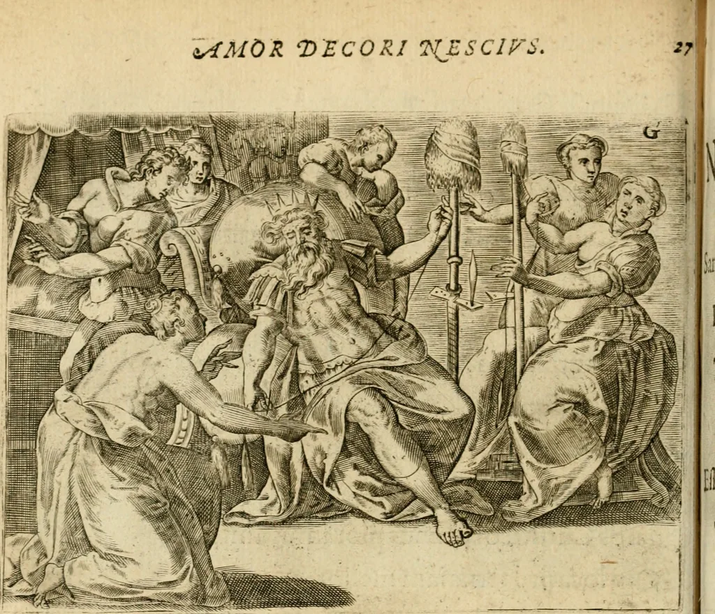 An illustration from Mikrokósmos = Paruus mundus, 1610, leaf 61