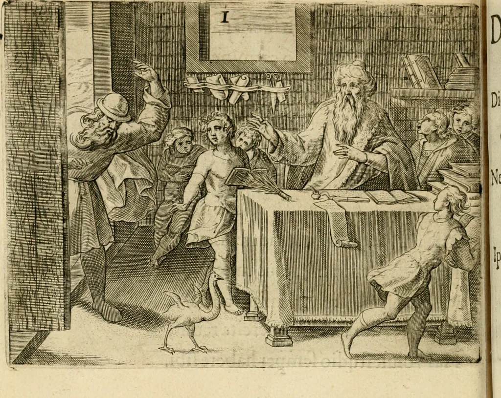 An illustration from Mikrokósmos = Paruus mundus, 1610, leaf 75