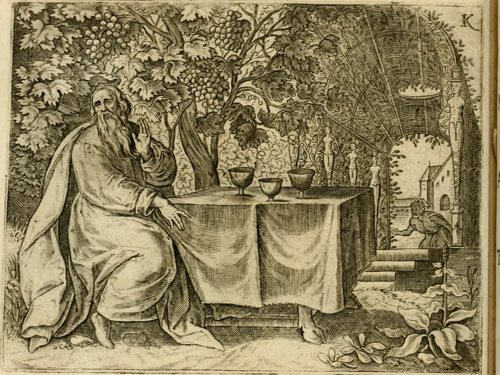 An illustration from Mikrokósmos = Paruus mundus, 1610, leaf 87